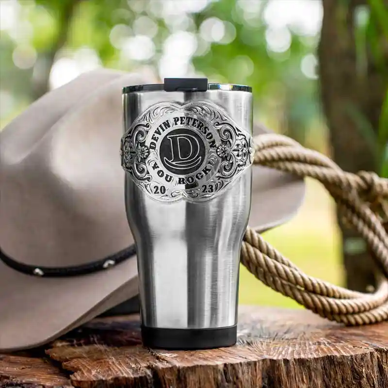Custom Tumbler with Personalized Image or Ranch Brand